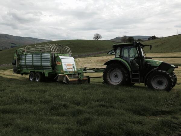 I'm loving new machine, cows are loving the grass