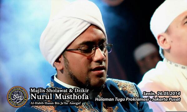 Event Akbar Nurul Musthofa malam 27 Rajab Isra Mi'raj, Halaman Tugu Proklamasi Jakpus ❤