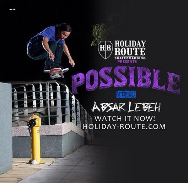 My full part of POSSIBLE VIDEO by <a href="/holidayroute/">HolidayRouteSkate</a> now online at holiday-route.com. Thanks love!! <a href="/abeeasbee/">Hasbi Sipahutar</a> 😘😘😘