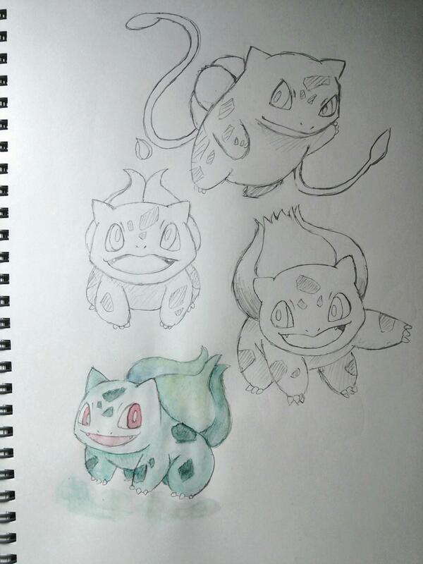 だねふしゃっ#ポケモン版深夜の真剣お絵描き60分一本勝負