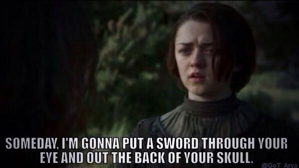 Daenerys's tweet photo. When somebody says they don't like Game of Thrones... 😈 http://t.co/AULrfV1oQm