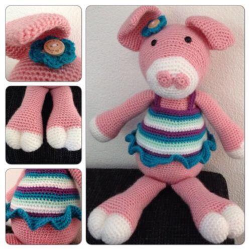 Jeanettes Knuffies: Varkentje Viola: Eindelijk klaar... jeanettesknuffies.blogspot.com/2014/05/varken…