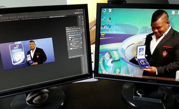 GrantConstable's tweet image. I opened a press release, clicked the wrong thing and now have @Magicsteffo7 as my desktop. #awkward #mightkeepit