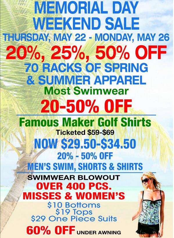 TIFASHIONS's tweet photo. Hurry in for the last day of our MDW Sale! Find us in #BethanyBeach behind the bandstand @bethanybeachfun http://t.co/dohRmSLhZy