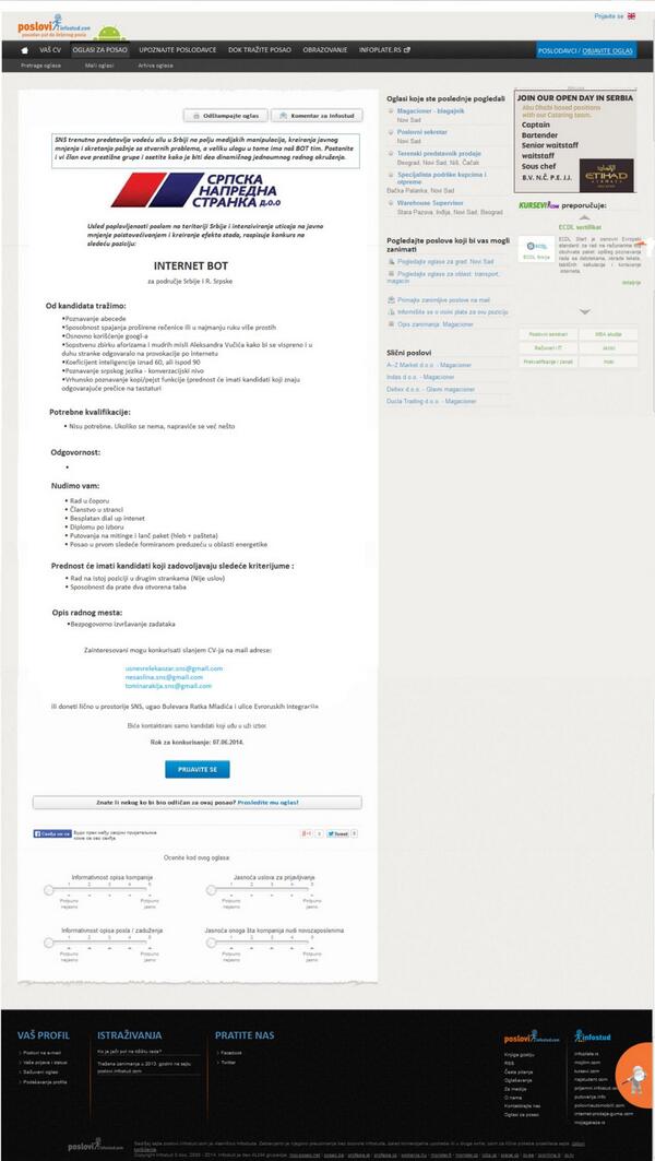 hercegyu's tweet image. #SNS nudi #posao za #InternetBot -a