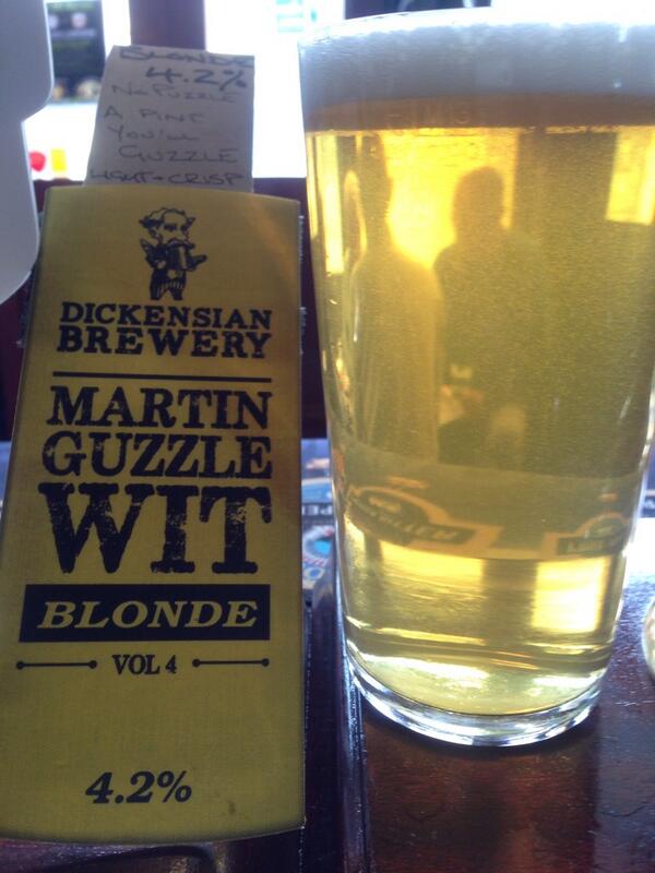 wenlockarms's tweet photo. @dickensianbrew Guzzle by name Guzzle by nature.. Bra http://t.co/IYbGsbZGHH