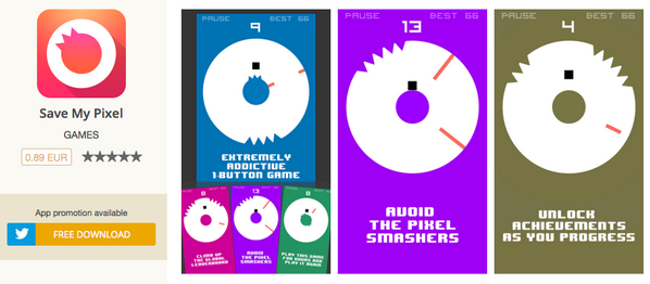 Tweetanapp's tweet photo. Game #giveaway! Come quickly and grab a promocode for Save my Pixel #iosapp #gamedev >>>
http://t.co/jAY86QRZWK http://t.co/x9B2Zn13d2