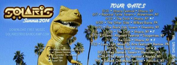 CatskillChill's tweet photo. Chill Vets @SolarisTrio @SOLARiS just released summer tour dstes. #Chillfam #SOLARiSarmy http://t.co/orbSfzPzzn #ChillLove β‘