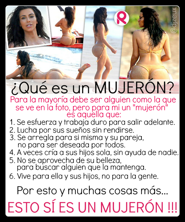djzeux's tweet photo. Para ti, ¿qué es un MUJERÓN? http://t.co/hOr2pgazl5