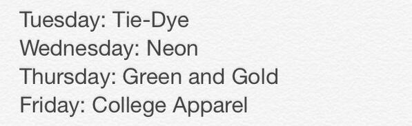 SHSClass2014's tweet photo. SENIORS: last week of school! Here's the dress up week schedule, spread the word! http://t.co/sO6BJu05uf