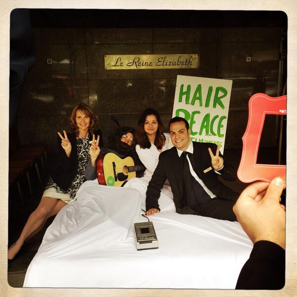 MatyasGabor's tweet photo. #Yoko&amp;John #mtlmoments #26mai avec l'équipe du @FairmontQueenE @AccueilBonneau http://t.co/uKZ6Fa7oEG