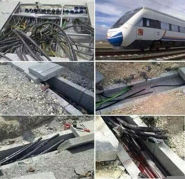 HIZLI TREN,
DEVREYE GİRMESİN DIYE KABLOLARINI KESMİŞLER,
Bu nasıl BİR İHANETTİR,
ŞEREFSIZLİKTİR
#TürkiyeDURDURULAMAZ