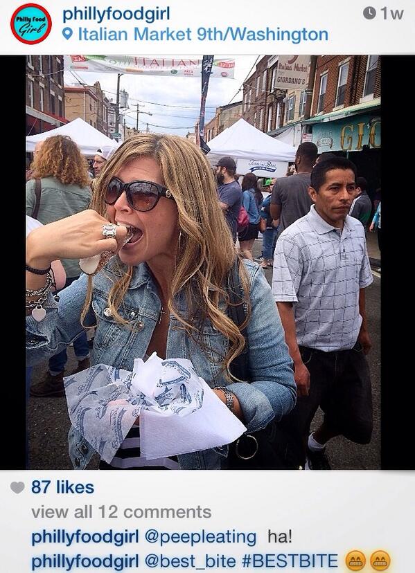 Holy Cannoli! The beautiful <a href="/PhillyFoodGirl/">PhillyFoodGirl- Kass</a> shows off her #BESTBITE from Philly's own Termini Bros Bakery. #philly