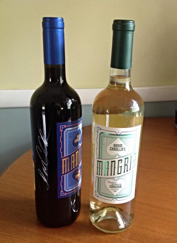 Rossatron_The's tweet photo. @adamcarolla thank you for the autographed #Mangria http://t.co/VyG7bvL9s2