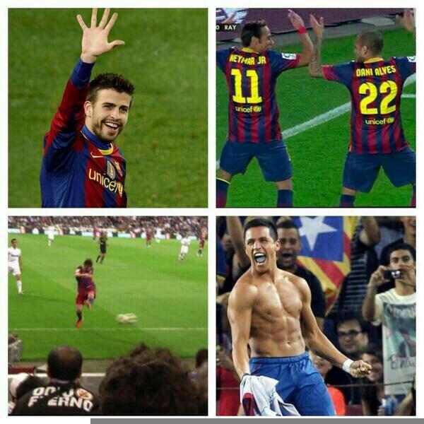 MakeleleTop's tweet photo. A Cristiano le critican en la final por quitarse la camiseta y celebrarlo, pero y esto que? http://t.co/8xWfLvCzqA