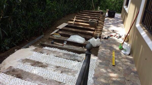 Esspora's tweet image. Proceso de Creación de pasillo con chinos y traviesas de tren #proyectosesspora