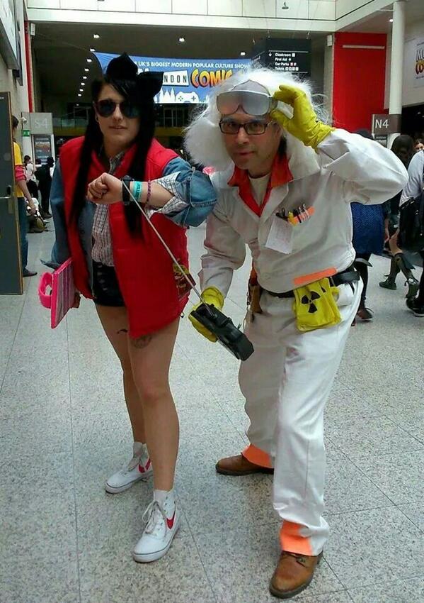 DM_COGAN's tweet photo. @realmikefox my friend jade at MCM Expo London at the wkend. Femme Marty!! RT and show some love ;) RT http://t.co/WSRIZnHTNQ
