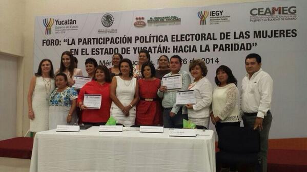 bayardodecaucel's tweet photo. La lucha por igualdad en México y Yucatán no tiene colores de partidos @SofiaCastroR @LandyMoguel @BeatrizZavala http://t.co/MsVBzcTE1j