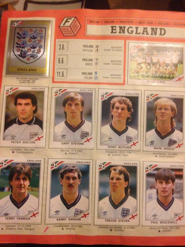 AdleneGUEDIOURA's tweet photo. #souvenir #mexico86 #panini album. #teamDZ &amp; #england #inspirational #YaHasra http://t.co/2LTbRBSsrA