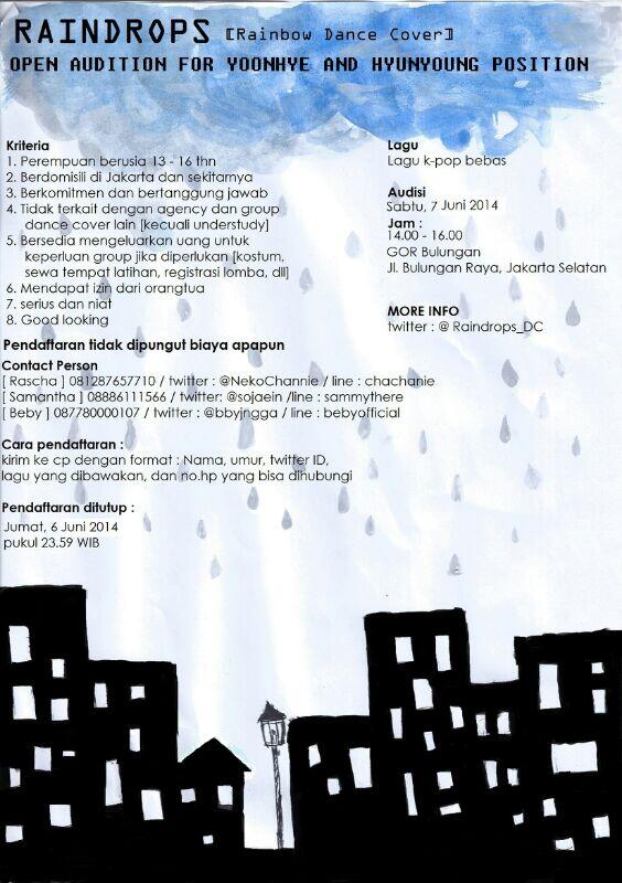 <a href="/ExpectGirls_DC/">EGS</a> [help RT ] Raindrops Open Audition for Yoonhye and Hyunyoung position!