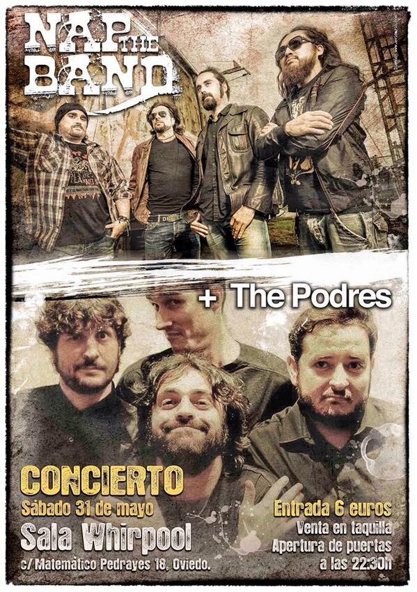 El_Ultimo_Dada's tweet photo. Y el sábado 31 nuestros residentes y queridos NAP THE BAND &amp; THE PODRES. Conciertazos!!! http://t.co/VNcZXxJhDg