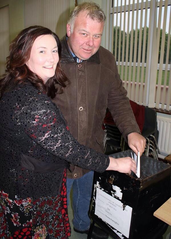 MichaelFitzmaur's tweet photo. Casting our vote last Friday 23rd May a date to remember #anewway http://t.co/bQ8JDPsIpz