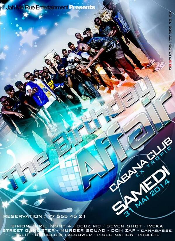 ModouKillah's tweet photo. le 31 au cabana club !!!!! http://t.co/hYb9OM7GXL