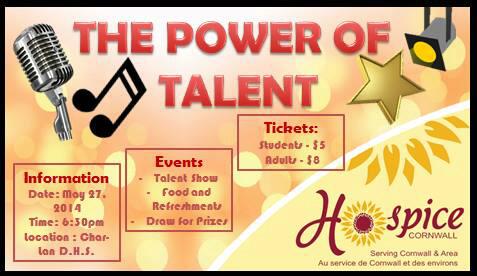 Charlan_dhs's tweet photo. Power of Talent Show for Cornwall Hospice - Tuesday, May 27 - 6:30 pm - all $ to Hospice! http://t.co/nGAQWpsvn0