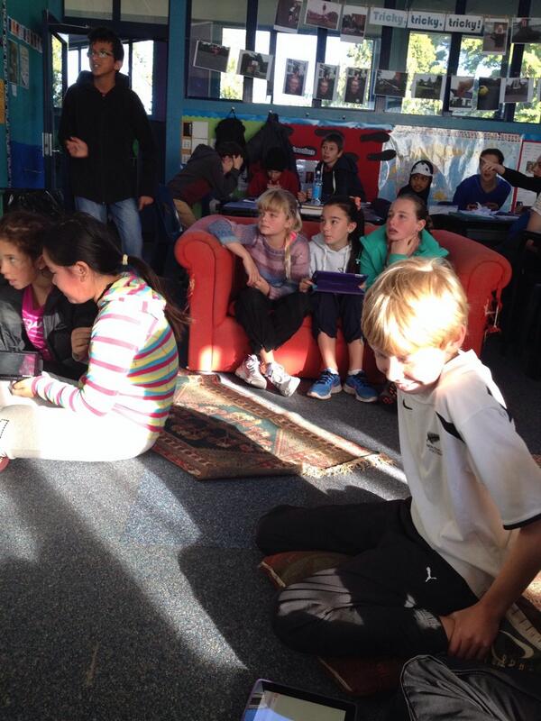 Kahoot's tweet photo. Kahooting in the sun! "@msnathansclass: Everyone is so engaged in our Kahoot quiz! #gamebasedlearning #hackyrclass http://t.co/yWh717t8O6"
