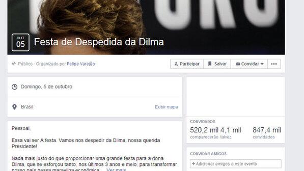 VEJA's tweet photo. Eleitores vão às redes sociais pedir 'festa de despedida' de Dilma e Alckmin http://t.co/0Ya05Md9Cs http://t.co/6fSb9zdRdO