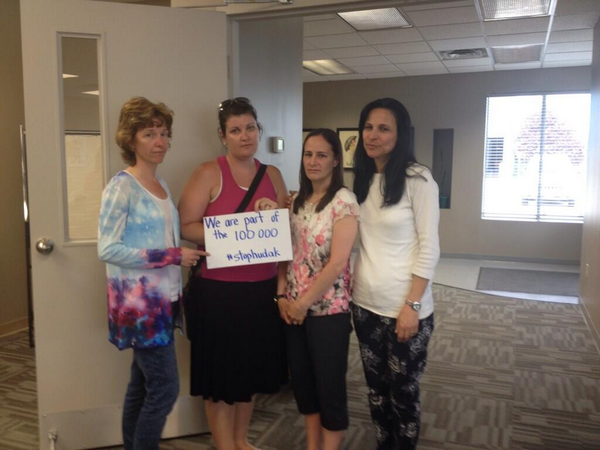 SLAR2023's tweet image. #ETFO Grand Erie DECE members send a clear message to Hudak! #stophudak