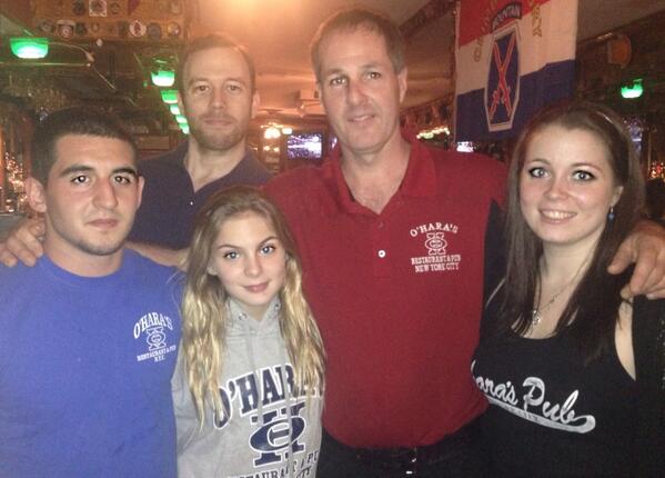 BriSharbino's tweet photo. Remembering those have served our country 🇺🇸 at O'Hara's across from Ground Zero 9/11 Memorial. May we never forget 💗 http://t.co/hGGDARYW2L