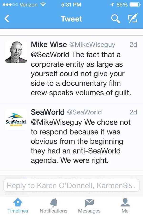 cathorio's tweet photo. #EmptyTheTanks: He asked they answered @SeaWorld http://t.co/gScVkXB5l4