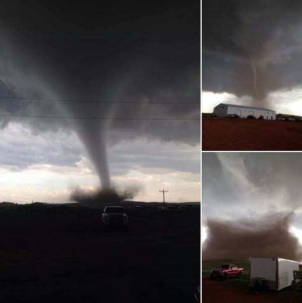 ReedTimmerUSA's tweet photo. Several photos of the Watford City, ND #tornado from Marcus Bruno who just arrived at the ND oil fields.. @tvnweather http://t.co/gTmGQGI2Gb