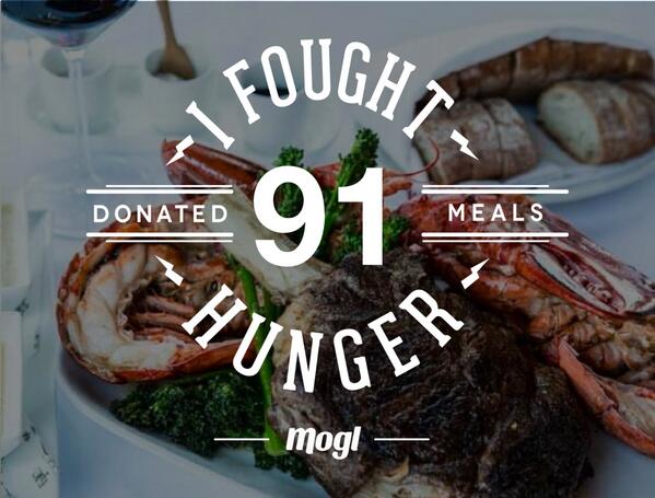 JohnnySbarro's tweet image. I donated 91 meals just by eating at Epic Roasthouse. Join me. mogl.com #fighthungerwithhunger