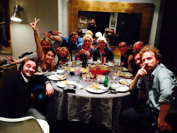 ALJ's tweet photo. la bande de #YAQLI hier soir @DamidotValerie @EmilieRadioFr @BenjaminDuboin @thomascroisiere @MarinaTomassi http://t.co/YceE6Kgf9z