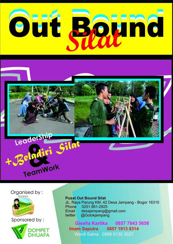 OutbountSilat's tweet photo. Ingin Meningkatkan Kinerja Perusahaan, Wujud melalui OutBound SILAT :) @wisatajampang @dompet_dhuafa @BNI46 @aagym http://t.co/TKwPJ0hWY9