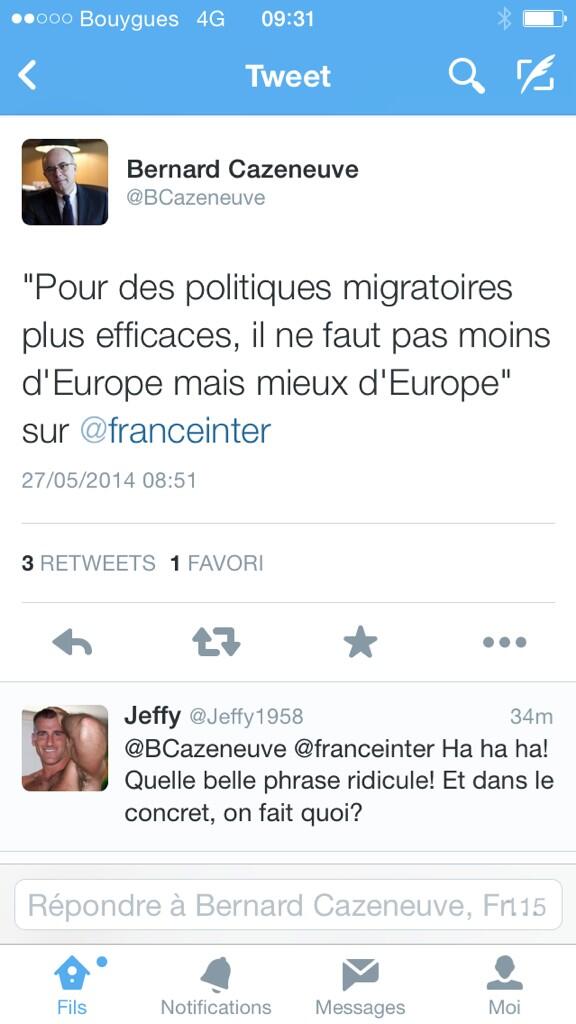 Le min. de l'Intérieur B. Cazeneuve est le premier membre du Gouv. à déployer la nouvelle novlangue européenne.