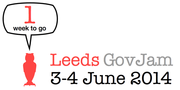 LeedsGovJam's tweet photo. One week to go! Final batch of tickets released for Leeds GovJam 3-4 June https://t.co/7UNFHCMg4b http://t.co/9oEzrs2QWb
