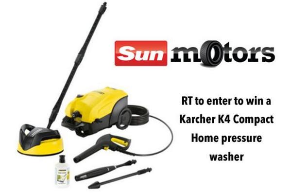 #Win a K4 Compact Home pressure washer in our #competition. RT to enter. T&amp;C's. #Free ow.ly/xc6CT