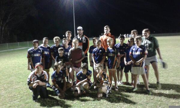 Pat richards &amp; Jordan grant with Campbelltown warriors under13s #SupportYourClub
