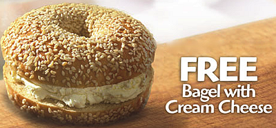 dizzsbagel's tweet photo. Come on in for Dizz's deal! Buy a regular coffee and get a bagel with cream cheese FREE!! Monday to Friday 6h - 23h http://t.co/Elh7TJ5X9J
