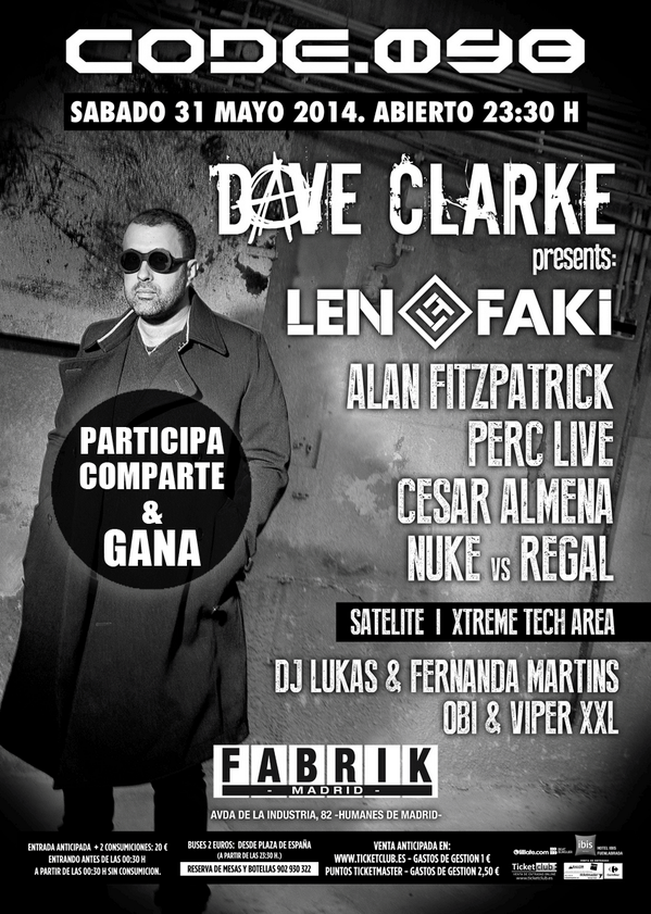 fabrikdiscoteca's tweet photo. Haz RT y consigue una doble para CODE 098. Ganadores 28 a las 12:30. http://t.co/Ni0TT1oBXL