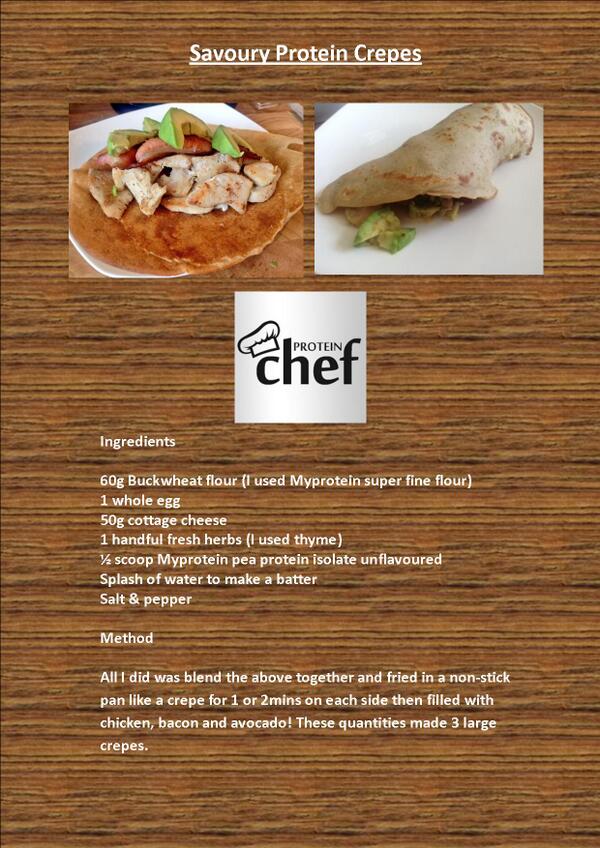 Protein_Chef's tweet photo. NEW RECIPE - Savoury Protein Crepes! @MyproteinUK @Protein_Recipes http://t.co/bMJzLzrO4g