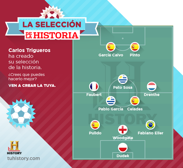 WidoATM_19's tweet photo. He creado mi Selección de la Historia. ¿Crees que puedes hacerlo mejor? ¡Ven a crear la tuya! http://t.co/XJWFRU6Py9 http://t.co/1yIVJEztBq