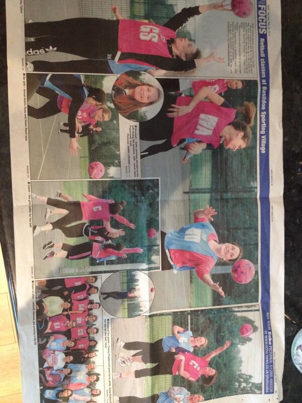 NetballinEssex's tweet image. Great coverage in @Essex_Echo for Back to Netball #Basildon #Essex @eaBasildonSV