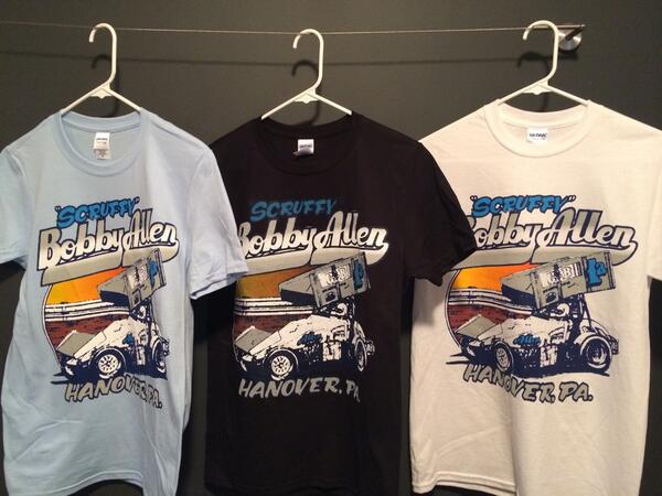 Danalallen1s's tweet photo. Sold t's @lincolnspeedway this weekend. Across the board I sell more of these @bobbyallen18 t's than the 2 young 🔫😊🏁 http://t.co/41hKbs4toO