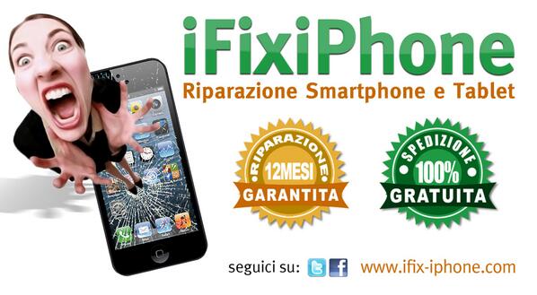 ifixiphone's tweet image. #iPhone, #iPad o #Galaxy #rotto? Noi lo #ripariamo! Segui &amp;amp; #RT e iFix-iPhone.com ti regala il 10% di #sconto!