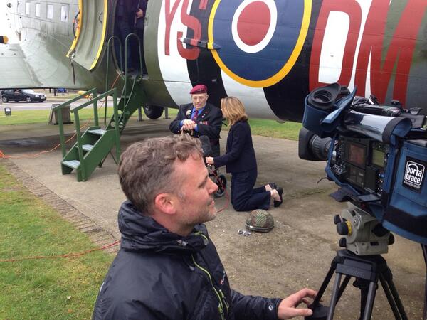 Andrew_Coley's tweet image. His name is Fred Milward, and with the 70th anniversary of D-Day coming up he’s doing more TV than I am!