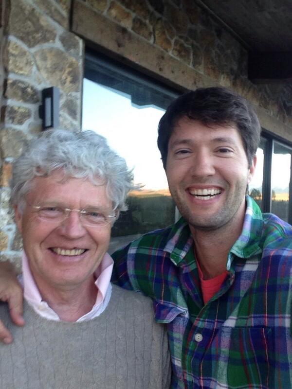 MaxvonPoelnitz's tweet photo. Me and dad at the ranch! http://t.co/ME0wsmi4Qu